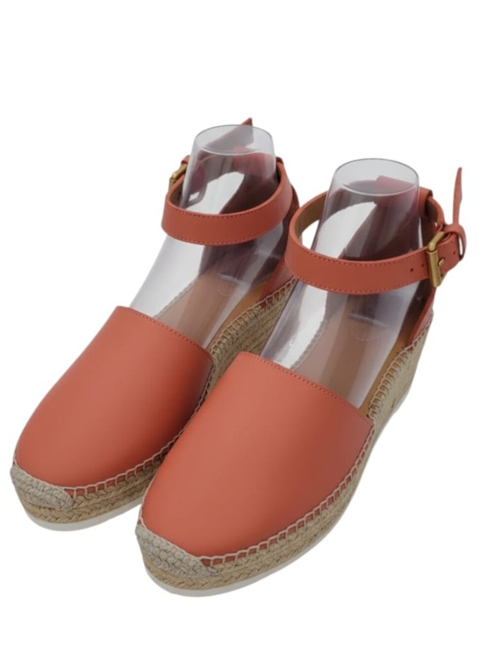 See by Chloé Gylyn Espadrille Sandals, Light Pastel Orange, EU 42